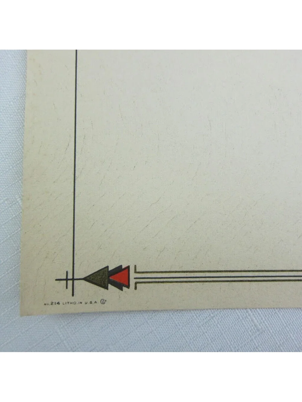 5 Vintage 1930s Holiday Stationery Salesman Sample Letterheads Goes Lithography